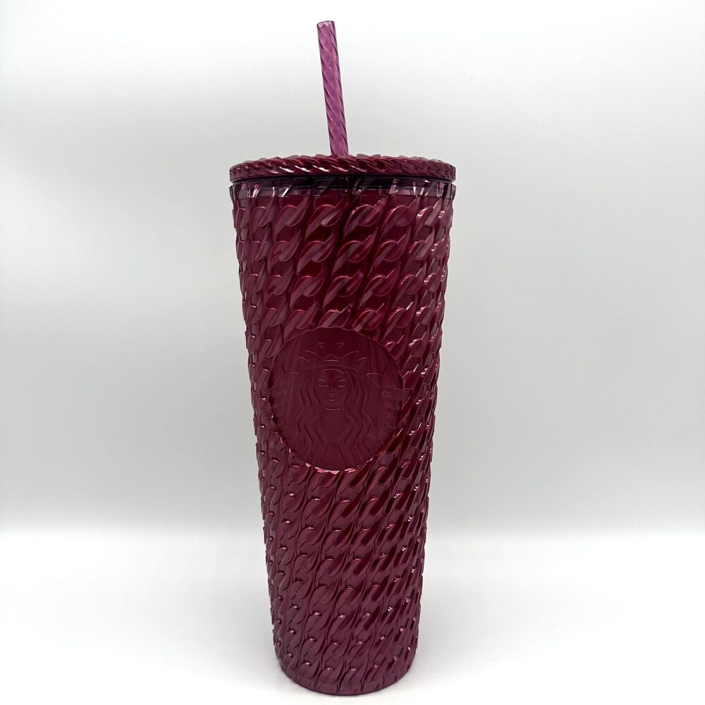 Starbucks Chained Magenta Holiday 2024 Cold Cup Venti NEW